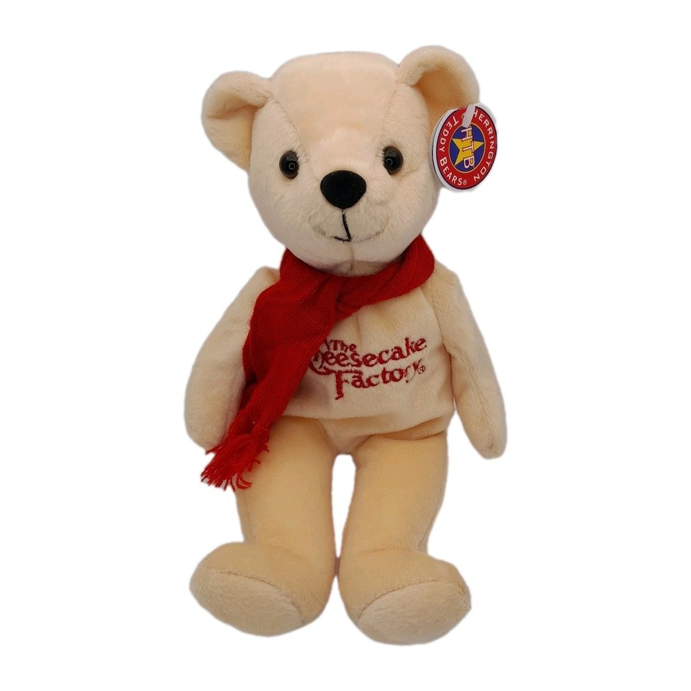 The Cheesecake Factory Bear 10" Plush‎ Herrington Teddy Bear Club Bean Bag NWT